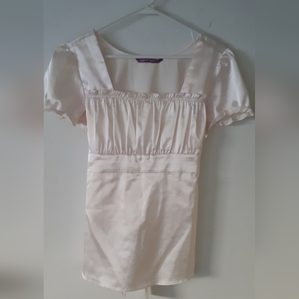 Smart Set Cream Coloured Short Sleeve Blouse